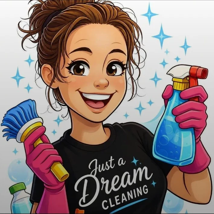 Just a Dream Cleaning mascot artwork